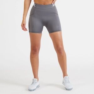 Gray biker shorts from Aybl
